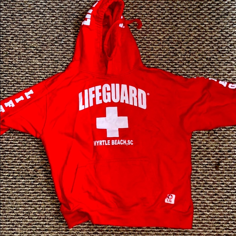 Red Lifeguard Sweatshirt